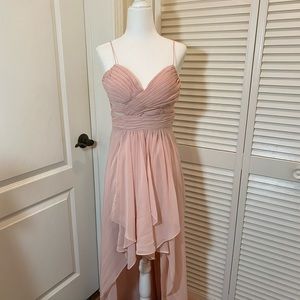 High Low Blush Dress